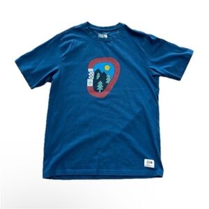 🩸Donating Soon! Men Blue Graphic T-Shirt